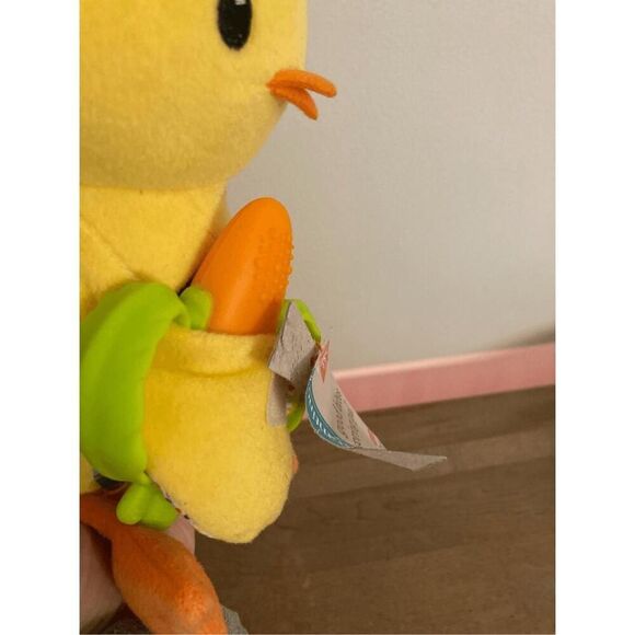 Infantino teether good bites spring pal baby duck toy plush NWT - Picture 2 of 5